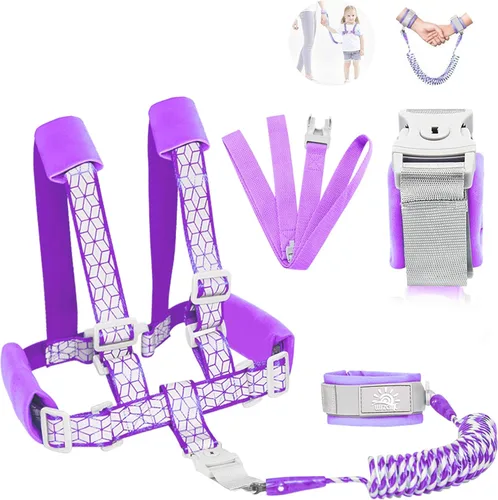 Miniatura 12 de Correa para Niños Pequeños - Enlace de Muñeca Anti-Pérdida para Niños Pequeños - Arnés para Niños Pequeños con Cerradura para Niños, Correa