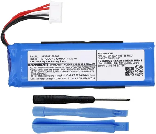 3000mAh GSP872693 01 Reemplazo de batería compatible con JBL Flip 4 y Flip 4 Edición Especial Altavoz estéreo Bluetooth portátil impermeable