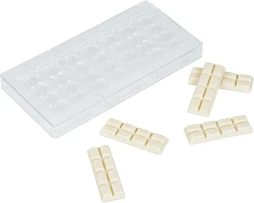 Miniatura 27 de Restaurantware Pastry Tek - Moldes de postre de 10.8 x 5.3 pulgadas, 10 moldes de cilindro rígido para chocolate, 24 cavidades, aptos