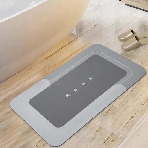 Miniatura 27 de Housego Tapete mágico de baño absorbente, alfombra de secado rápido, tapete mágico de baño antideslizante, alfombra de piso con respaldo de goma