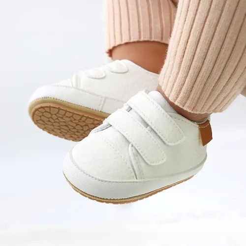 Miniatura 3 de QWZban Zapatos de bebé para niños y niñas zapatillas de deporte con suela de goma antideslizante para cuna de bebé zapatos de vestir para uniforme