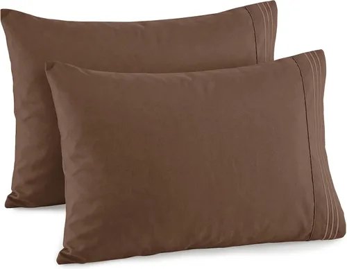 Miniatura 13 de Elegant Comfort Juego de fundas de almohada de 2 piezas de calidad hotelera, lujosas y suaves fundas de almohada de calidad egipcia de 1500 hilos