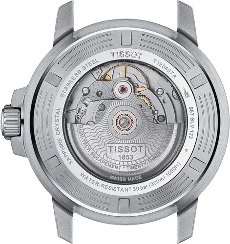 Miniatura 3 de Tissot Seastar 1000 Powermatic 80 316L - Correa de reloj automática suiza color gris 21 modelo T1204071108101