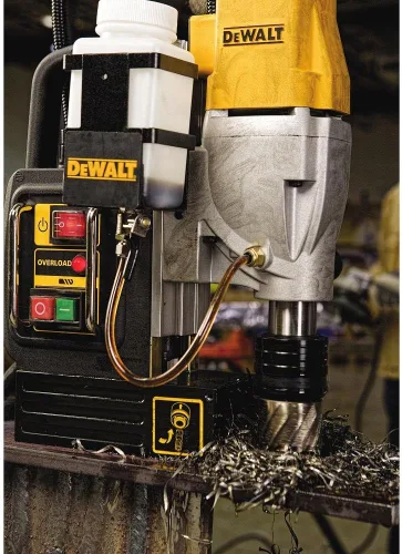 Miniatura 3 de DEWALT - Prensa de taladro de 2 velocidades, magnética, 2 pulgadas con cortador anular HSS de 13/16 x 2 pulgadas (3/4 pulgadas) WELDON