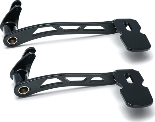Miniatura 6 de Kuryakyn 9648 Control de Pie de Motocicleta: Pedal de Freno Extendido Girador para Motocicletas Harley-Davidson Touring y Trike 2014-19 con Carenado