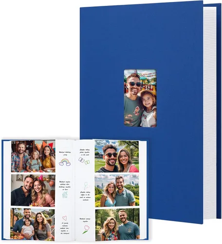 Miniatura 16 de Álbum de fotos de 450 bolsillos de 4 x 6 pulgadas con espacio de escritura, cubierta de lino de gran capacidad, libro con capacidad para 450 fotos