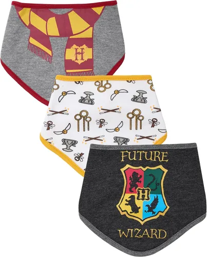 Harry Potter Baberos bandana unisex para bebés, paquete de tres unidades, regalo para niñas y niños