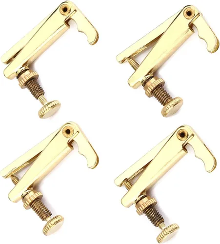 Miniatura 9 de 4 piezas de afinadores finos de violín, ajustadores de cuerda de violín de aleación, piezas de repuesto para violín de 3/4 4/4 afinadores finos