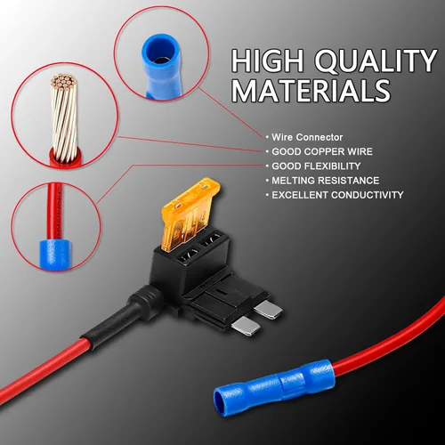 Miniatura 5 de BFXM 16 Pack 4 Tipos 12V Adaptador de Fusibles para Añadir Circuito en Coche, Adaptadores de Fusibles Mini Micro2 y de Bajo Perfil para Coches, 16