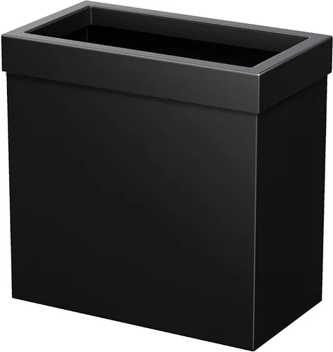 Miniatura 20 de Gatco Cubo de basura rectangular moderno, latón cepillado, cubo de basura de acero inoxidable con tapa extraíble, a prueba de fugas, capacidad de 3