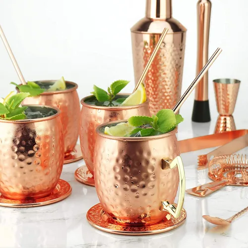 Miniatura 4 de Tazas PG de cobre para cóctel Mula de Moscú