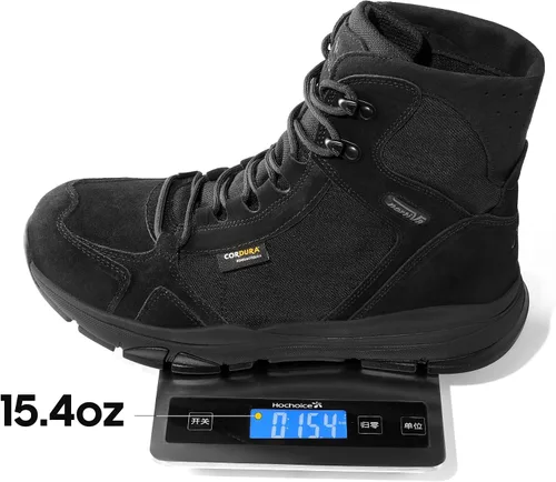 Miniatura 3 de NORTIV 8 Botas de trabajo tácticas militares ligeras para hombre, botas de combate para senderismo, motocicleta