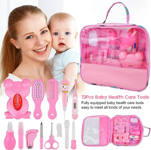 Miniatura 9 de Kit de cuidado de la salud y aseo del bebé, juego de cuidado de la salud del bebé 13 en 1, kit de cuidado de la salud del bebé para niños y niñas