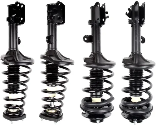 Par de puntales y amortiguadores delanteros y traseros compatibles con 2005-2009 para Hyundai Tucson, 2005-2010 para Kia para Sportage Conjunto