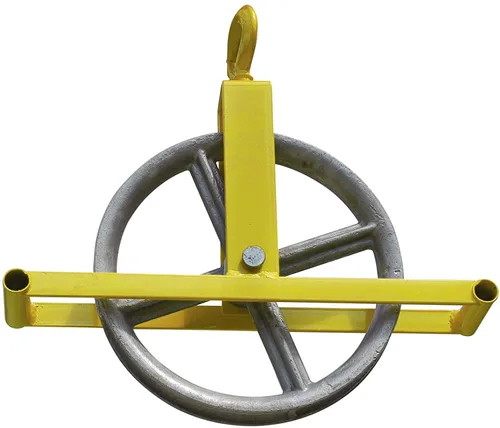 Miniatura 4 de Tie Down Rueda de elevación con mango largo Rueda de aluminio de 12 pulgadas Accesorios para escaleras Paquete de uno