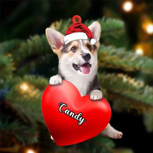 Miniatura 160 de Adornos de Navidad personalizados para perros, nombre personalizado, adorno de Malamute de Alaska, adornos acrílicos, regalos de Navidad, amantes