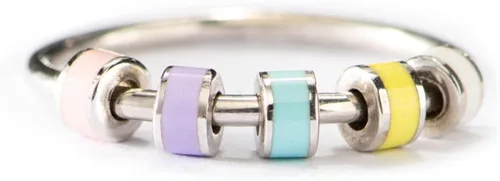 STORYJEWELLERY Regalos de Navidad para hija, anillo antiestrés, anillos de ansiedad para mujeres, anillos giratorios para el estrés, anillo