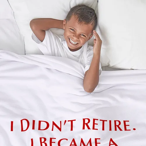 Miniatura 3 de CafePress I Didnt Retire Grandma Opt Dark RED Throw Blanket Super Soft Fleece Plush Throw Blanket, 60"x50