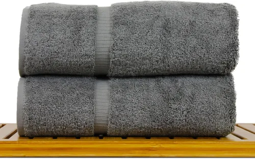 Miniatura 58 de Colección de calidad de hotel y spa, altamente absorbente y de secado rápido, 100% algodón turco, 750+ GSM, toallas ecológicas, toallas con borde