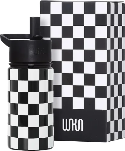 Miniatura 16 de Wildkin Kids - Botella de agua de acero inoxidable de 14 onzas para niños – Sin BPA, a prueba de fugas, aislada, fácil de limpiar - Ballerina