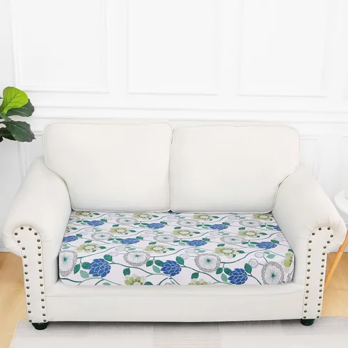 Miniatura 96 de Smiry Fundas de cojín de sofá estampadas, fundas elásticas suaves para sofá, fundas de sofá lavables antideslizantes, protector de muebles para Beige