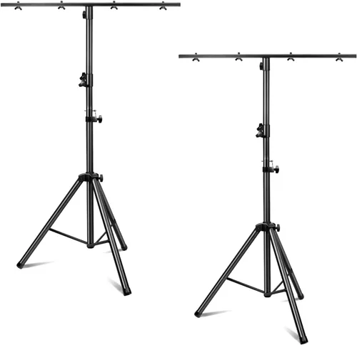 Miniatura 12 de DJ Lights Stand 41-95 Inch, Heavy Duty DJ Stand 1 Pack, Portable Par Can Tripod Stage Light Stand Adjustable Height, DJ Lighting T Bar Suitable for