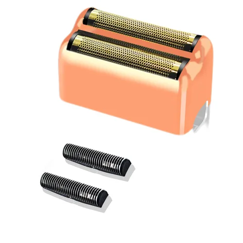 Hojas de repuesto de color oro rosa y cortadores compatibles con BaBylissPRO Barberology FXFS2 cabezales de repuesto (1 unidad)