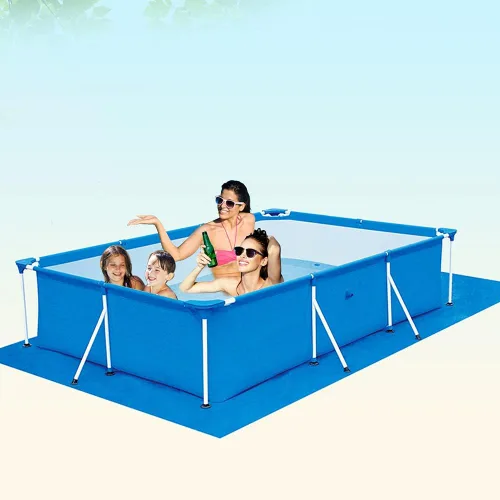 Miniatura 7 de Paño rectangular de suelo para piscinas sobre el suelo, plegable, impermeable, protector de suelo para piscinas/piscinas inflables para niños, 116 x