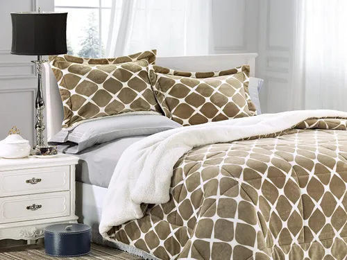 Miniatura 20 de Elegant Comfort Juego de edredón de calidad premium de peso pesado de micromink con respaldo de sherpa reversible alternativo al plumón de Negro