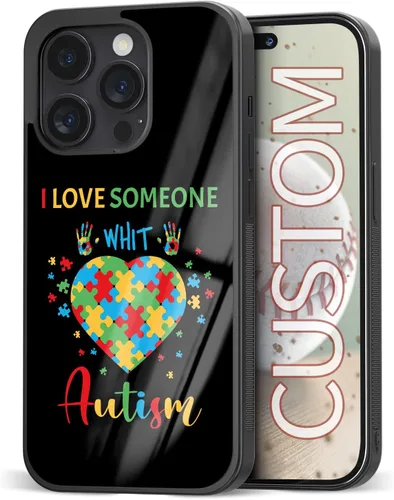 Miniatura 15 de Fundas para teléfono de conciencia autista, los mejores regalos con autismo, lindo rompecabezas de arco iris para iPhone 7 8 11 12 13 14 15 16 17