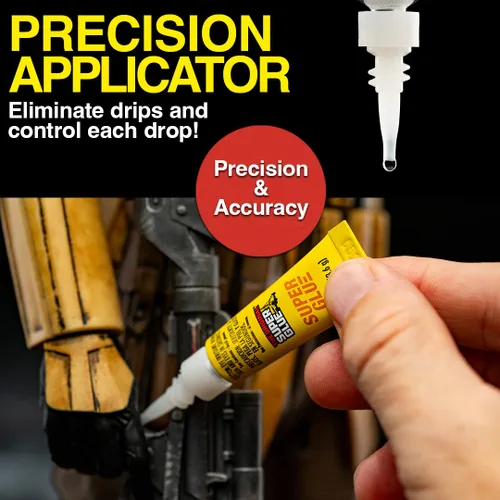 Miniatura 10 de Super Glue Líquido, tubos de 2 gramos, paquete de 12, transparente, unión instantánea, secado rápido, adhesivo de cianoacrilato, punta de precisión