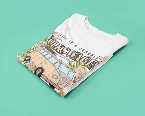 Miniatura 4 de Volkswagen Bus Life is A Journey Fill Your Tank with Love Mens and Womens Short Sleeve T-Shirt