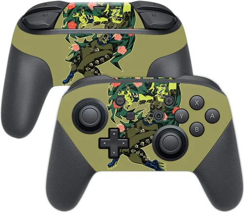 Miniatura 40 de MightySkins Skin compatible con Nintendo Switch Pro Controller - Alien Battle Funda protectora de vinilo duradera y única Fácil de aplicar
