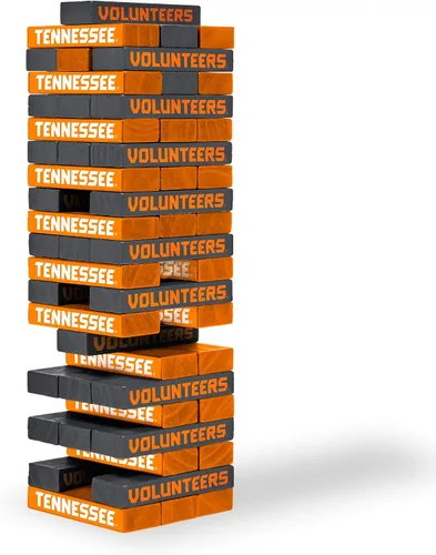 Miniatura 8 de Wild Sports NCAA Pro Football Tabletop Stackers Block Game for College Football Fan, Dorm Game, Tailgate