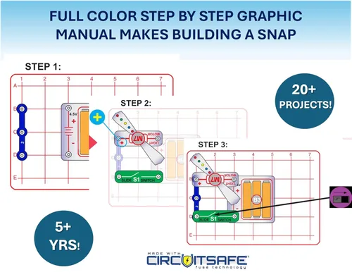 Miniatura 6 de Set electrónico Discovery de Snap Circuits Beginner
