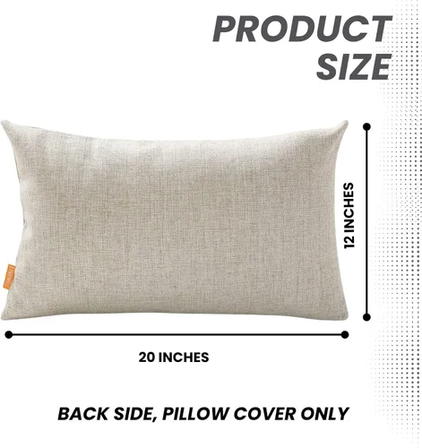 Miniatura 5 de Funda de almohada decorativa de Navidad de 12 x 20 pulgadas, funda de almohada lumbar de poliéster de Navidad, funda de cojín de granja para sofá