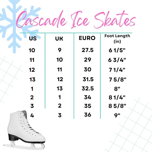Miniatura 4 de Lake Placid Cascade - Patines de hielo para niña, color blanco