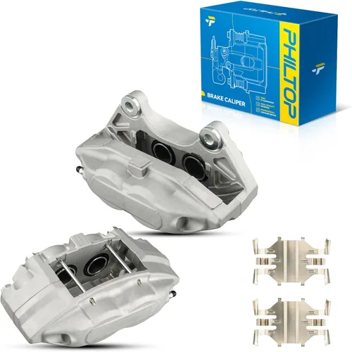 Miniatura 49 de PHILTOP Conjunto de Pinza de Freno de Disco Delantero Compatible con Jeep Wrangler 1990-2006, Jeep Cherokee 1990-2001, Grand Cherokee 1993-1998