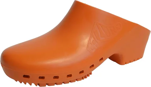 Miniatura 10 de CALZURO Zuecos de Trabajo Clásicos Sin Agujeros - Zuecos de Enfermería Unisex - Zapatos Antideslizantes - Zapatos de Cocina de Goma Autoclavables