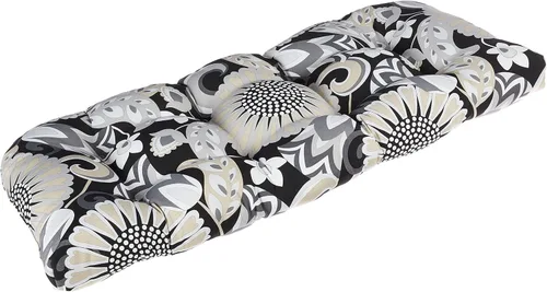 Miniatura 9 de Pillow Perfect Cojín floral para sofá de interior/exterior, acolchonado, resistente a la intemperie y a la decoloración, 19 x 44 pulgadas