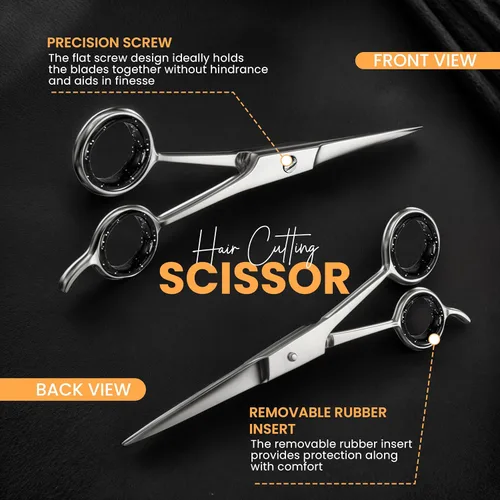 Miniatura 2 de Tijeras de corte de pelo profesionales (6.5-pulgadas), acero inoxidable templado hielo reforzada con cromo para resistir el óxido, por Utopia Care