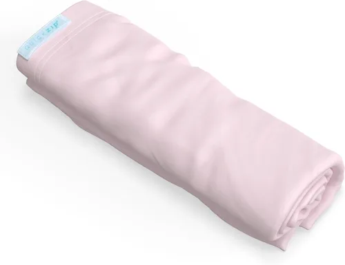 QuickZip Sábana con cremallera extra para cuna (base envolvente segura no incluida), sábanas para cuna de bebé más rápidas, seguras y fáciles, color