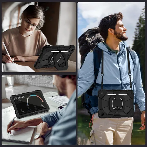 Miniatura 6 de Auizotl Funda para Samsung Galaxy Tab A9+/A9 Plus de 11 pulgadas (SM-X210/X216/X218) con protector de pantalla/soporte giratorio/soporte