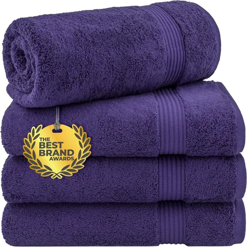 Miniatura 56 de Cotton Paradise - Juego de 4 toallas de mano para baño, 100% algodón turco, toallas suaves y absorbentes para la cara, toallas de mano color gris