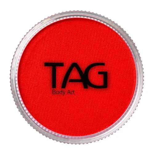 TAG - Pintura facial y corporal profesional, color rojo regular, 1.26 oz, no tóxica, hipoalergénica, fácil de lavar, ideal para fiestas infantiles,