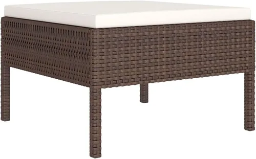 Miniatura 3 de Juego de mesa de comedor de jardín para patio trasero, resistente a todo tipo de clima, juego de muebles de exterior de 12 piezas con cojines, ratán