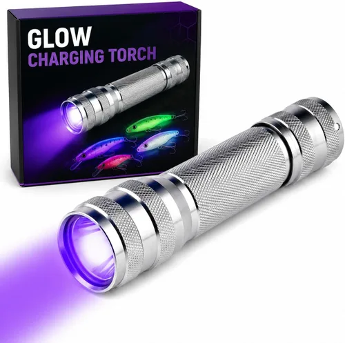 GLO-X Pintura en aerosol que brilla en la oscuridad - Haz que las decoraciones de Halloween interiores y exteriores brillen con neón fluorescente en