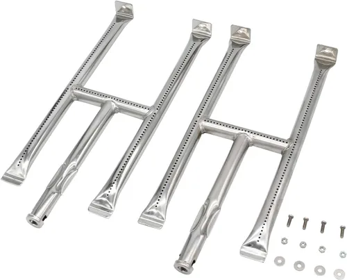 Juego de tubos de quemador para plancha Blackstone de 22 pulgadas, juego de 2 tubos de acero inoxidable con tornillos