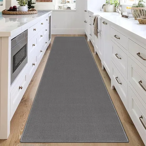 Miniatura 28 de SHACOS Alfombra de pasillo lavable de 2 x 8 pies, con parte trasera de goma antideslizante, resistente a las manchas, alfombra de cocina
