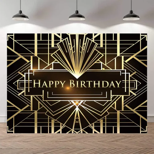 Miniatura 2 de Telón de fondo de fiesta de gran Gatsby de 7 x 5 pies, fondo retro rugido de los años 20 para adultos y niños, decoración artística de celebración